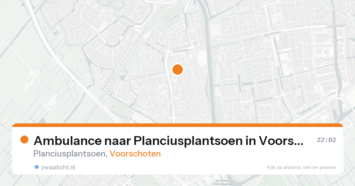 Ambulance naar Planciusplantsoen in Voorschoten — 21 aug 2026