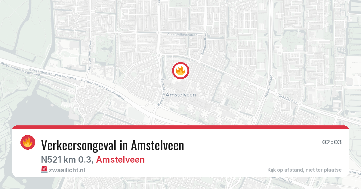 Verkeersongeval in Amstelveen — 11 apr 2026