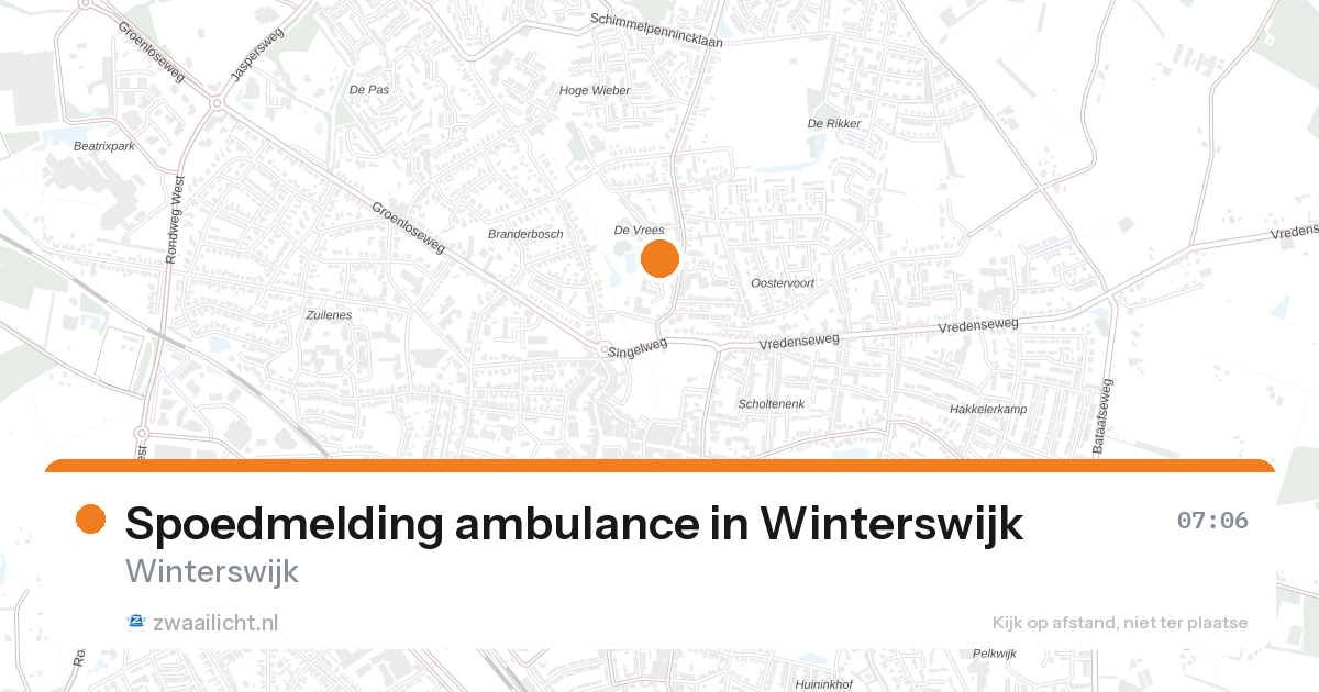 Spoedmelding ambulance in Winterswijk — 7 feb 2026