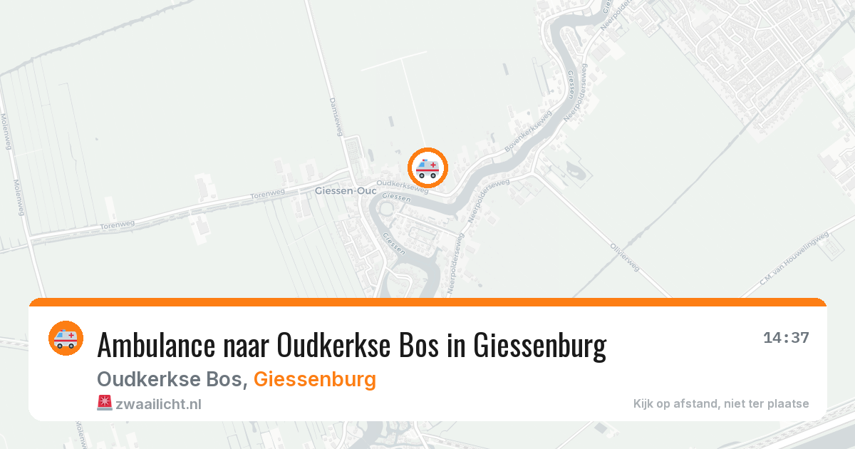 Ambulance naar Oudkerkse Bos in Giessenburg — 20 mrt 2026