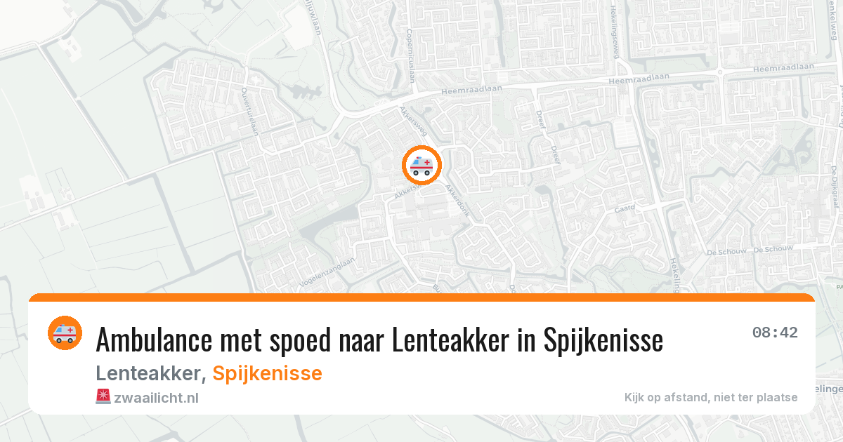 Ambulance met spoed naar Lenteakker in Spijkenisse — 7 jul 2026