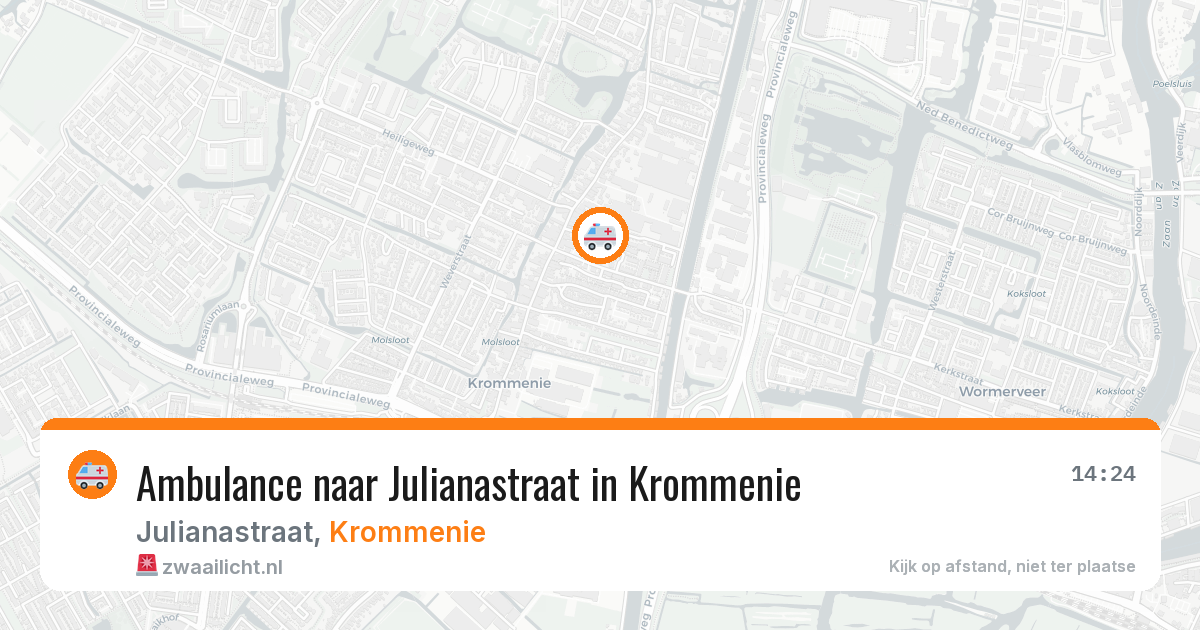 Ambulance naar Julianastraat in Krommenie — 29 apr 2026