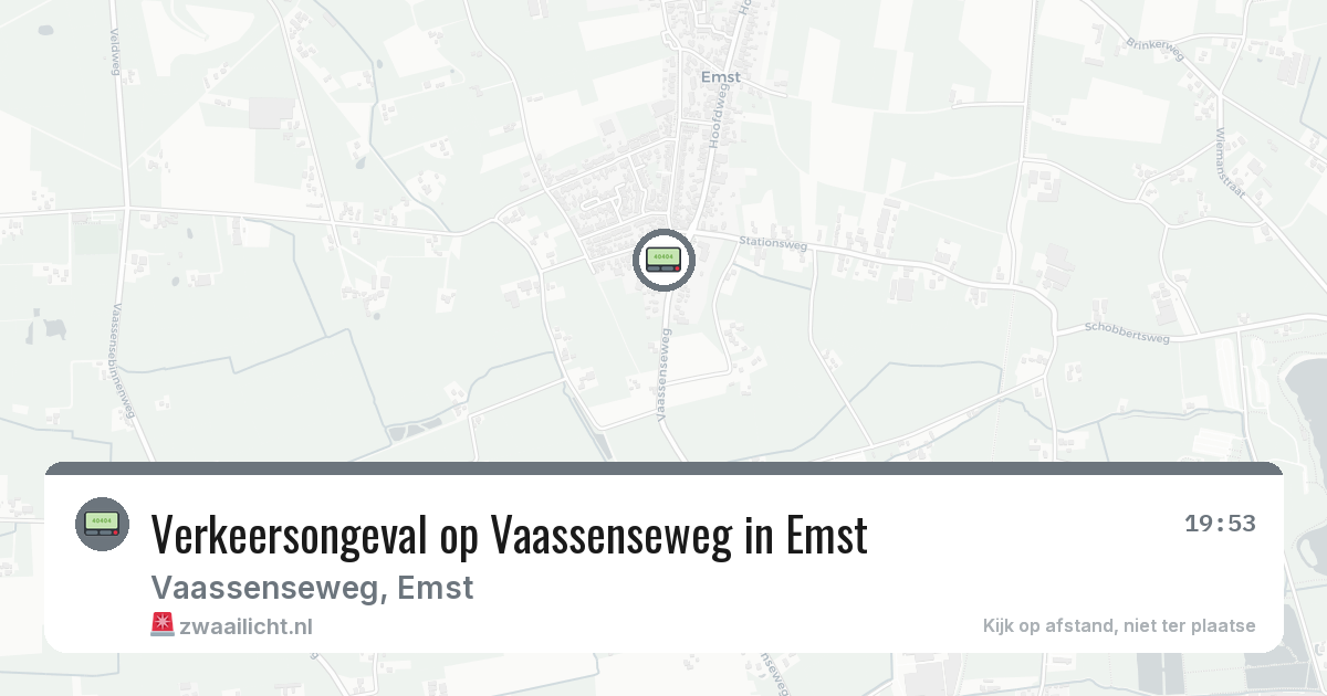 Verkeersongeval op Vaassenseweg in Emst — 10 mrt 2026