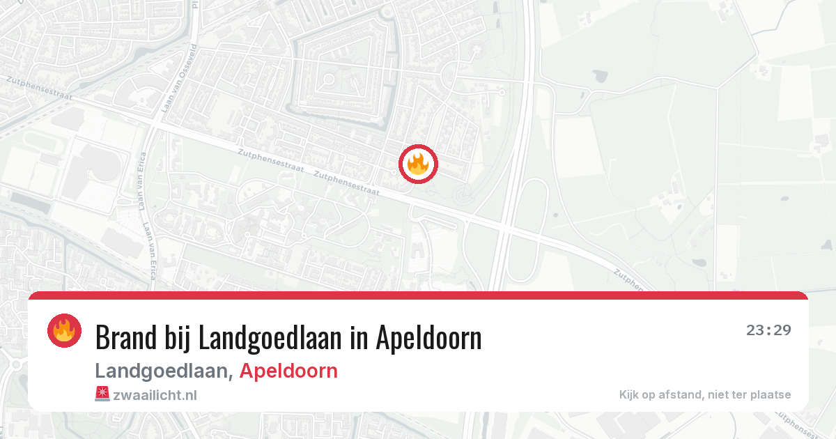 Brand bij Landgoedlaan in Apeldoorn — 21 jul 2026