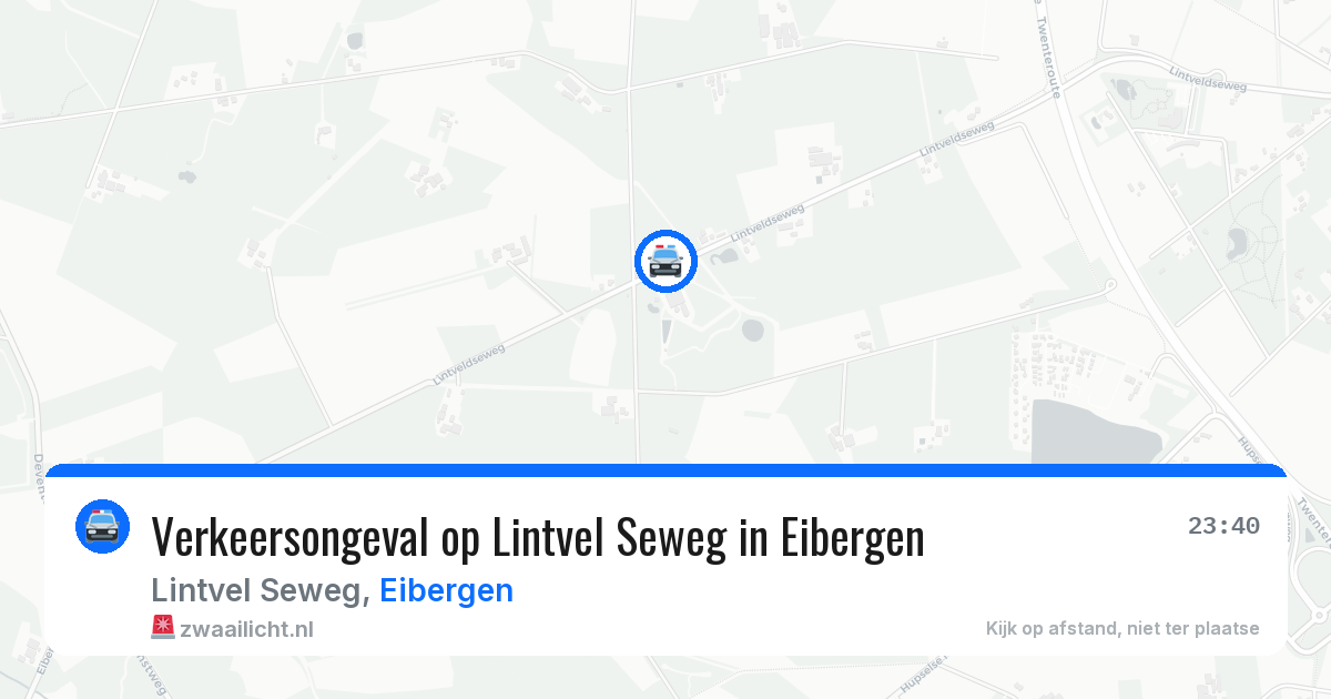 Verkeersongeval op Lintvel Seweg in Eibergen — 4 jul 2026