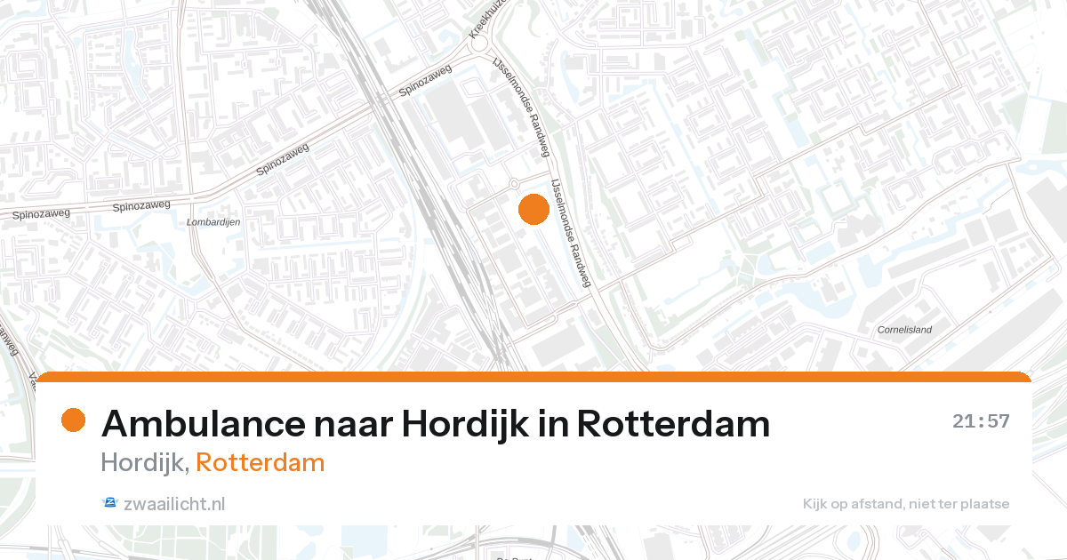 Ambulance naar Hordijk in Rotterdam — 15 jul 2026