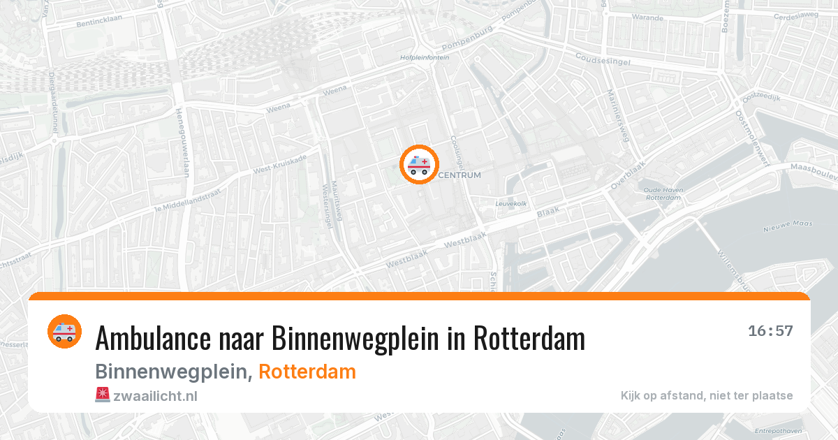 Ambulance naar Binnenwegplein in Rotterdam — 2 aug 2026