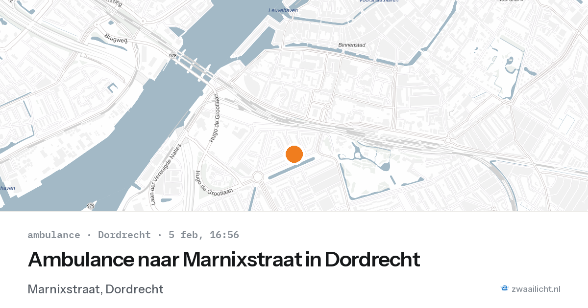 Ambulance naar Marnixstraat in Dordrecht — 5 feb 2026