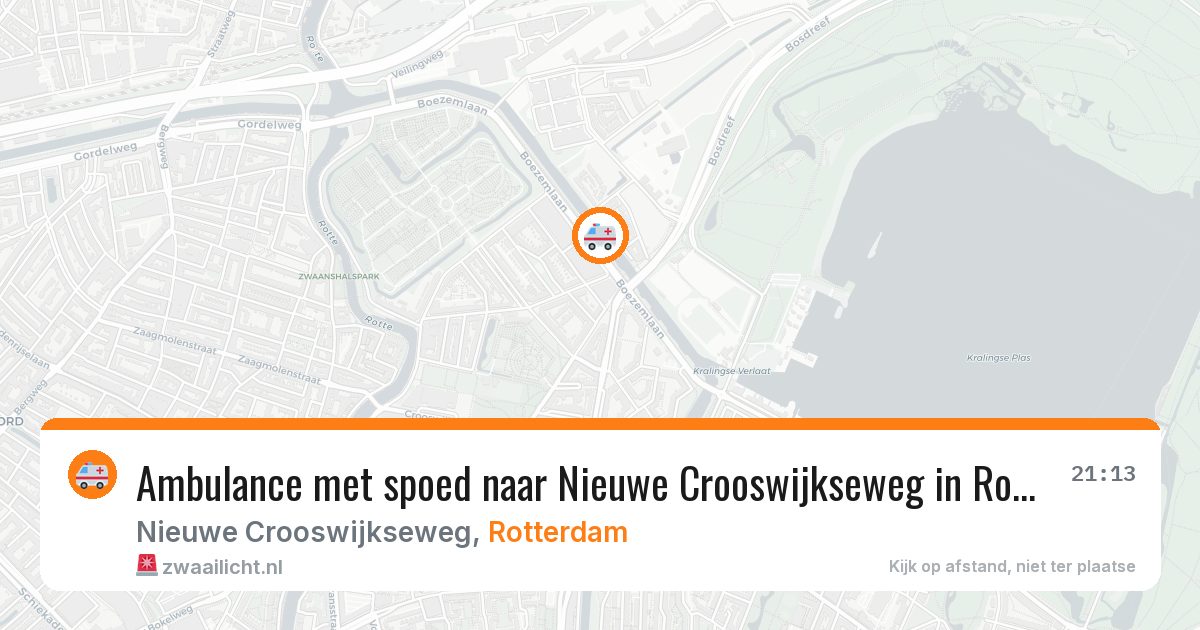 Ambulance met spoed naar Nieuwe Crooswijkseweg in Rotterdam — 12 apr 2026