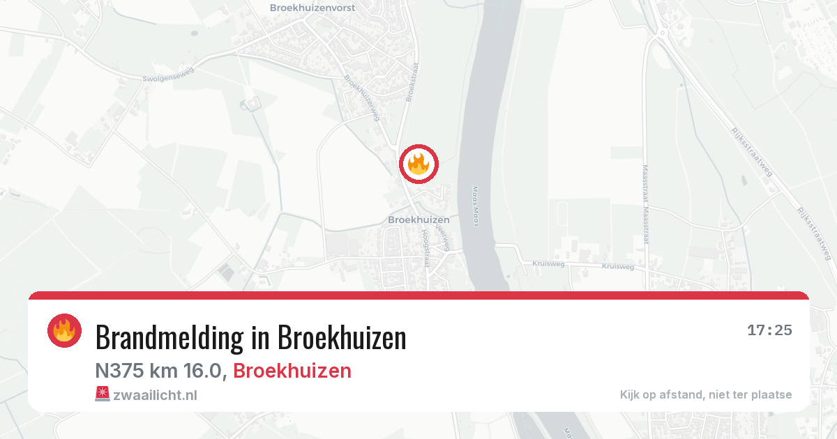 Brandmelding in Broekhuizen — 23 apr 2026