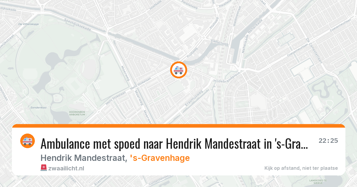 Ambulance met spoed naar Hendrik Mandestraat in 's-Gravenhage — 10 aug 2026