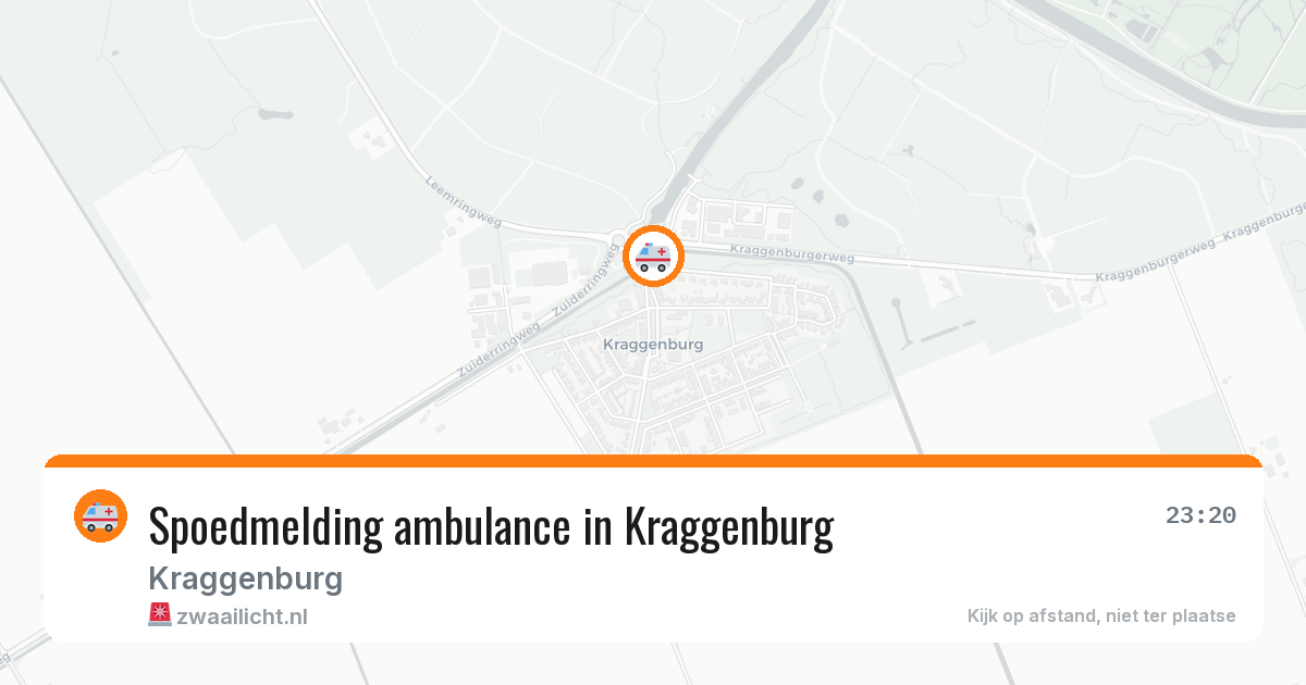 Spoedmelding ambulance in Kraggenburg — 25 jan 2026