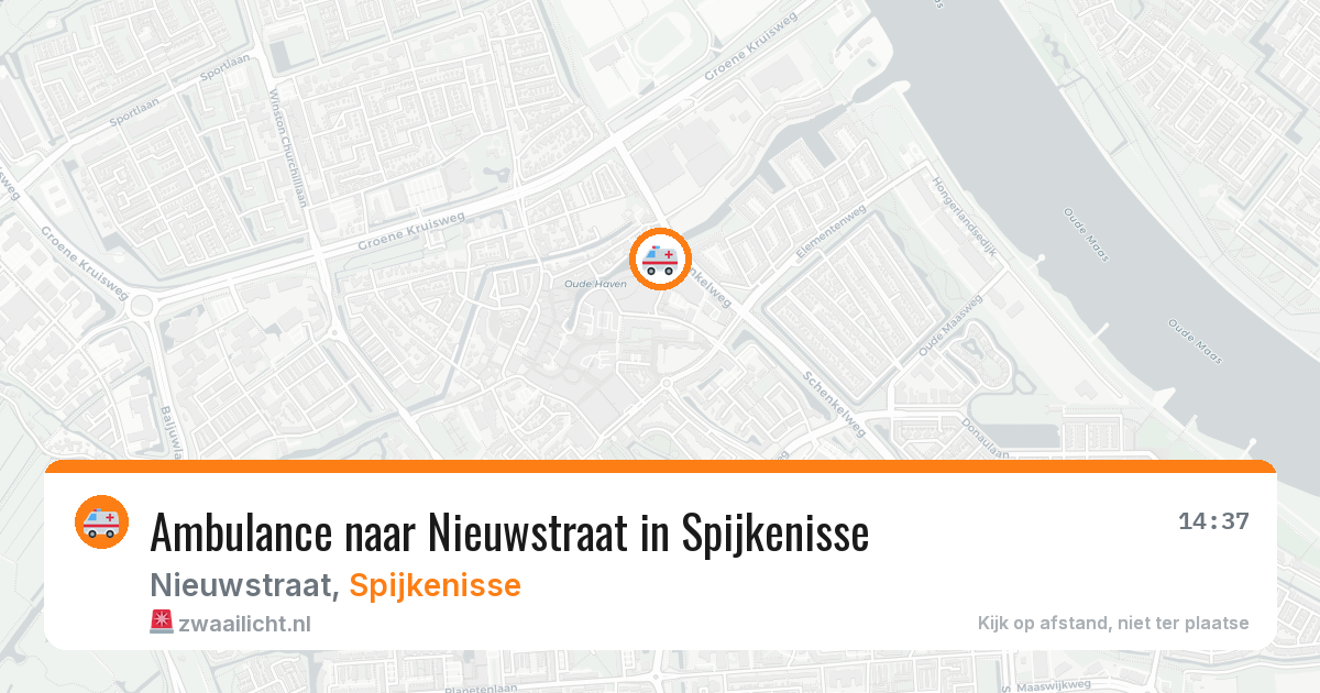 Ambulance naar Nieuwstraat in Spijkenisse — 27 mei 2026