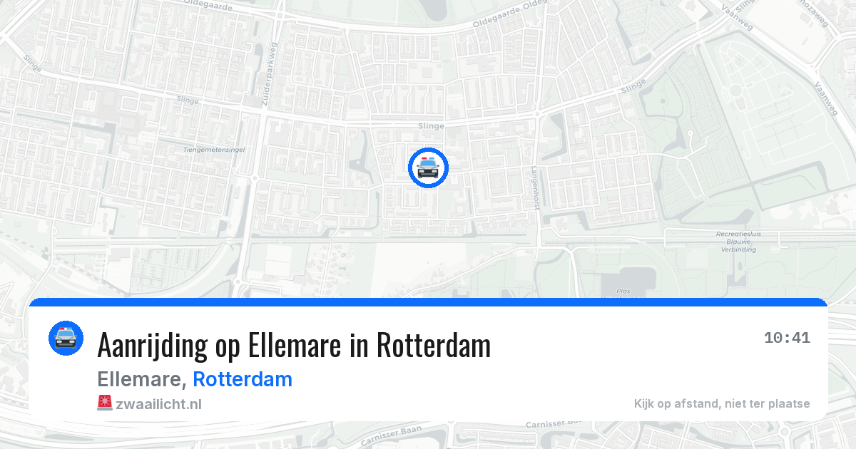 Aanrijding op Ellemare in Rotterdam — 15 mei 2026