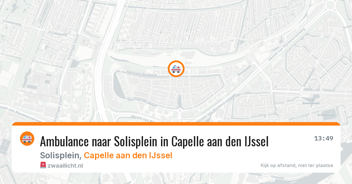 Ambulance naar Solisplein in Capelle aan den IJssel — 31 mrt 2026