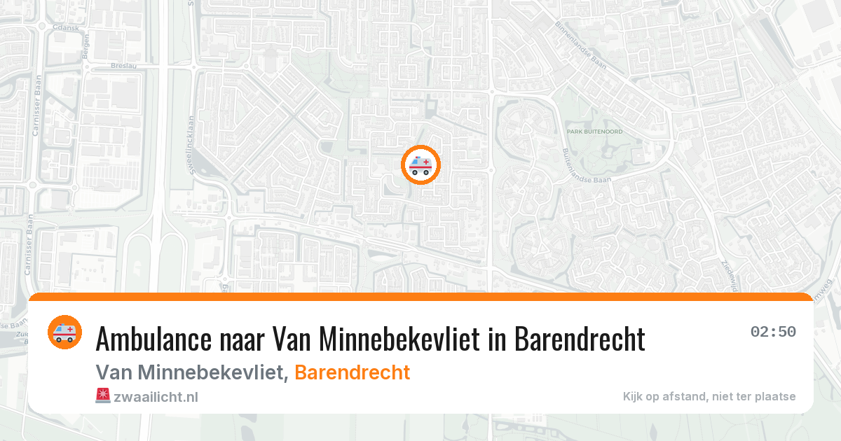 Ambulance naar Van Minnebekevliet in Barendrecht — 26 jul 2026