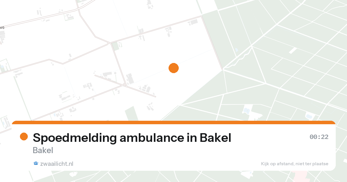 Spoedmelding ambulance in Bakel — 6 feb 2026