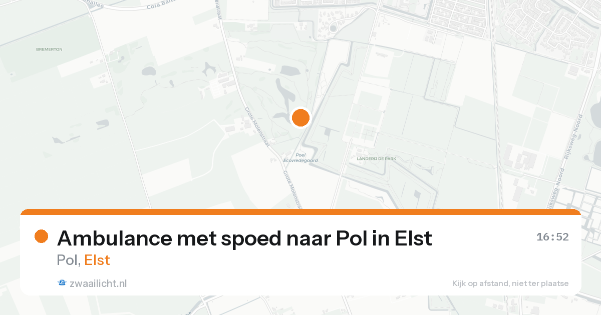Ambulance met spoed naar Pol in Elst — 30 jan 2026