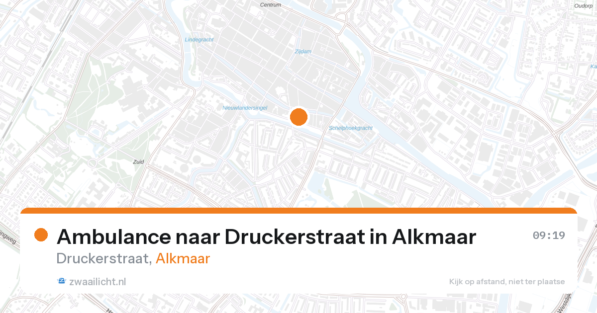 Ambulance naar Druckerstraat in Alkmaar — 6 mrt 2026