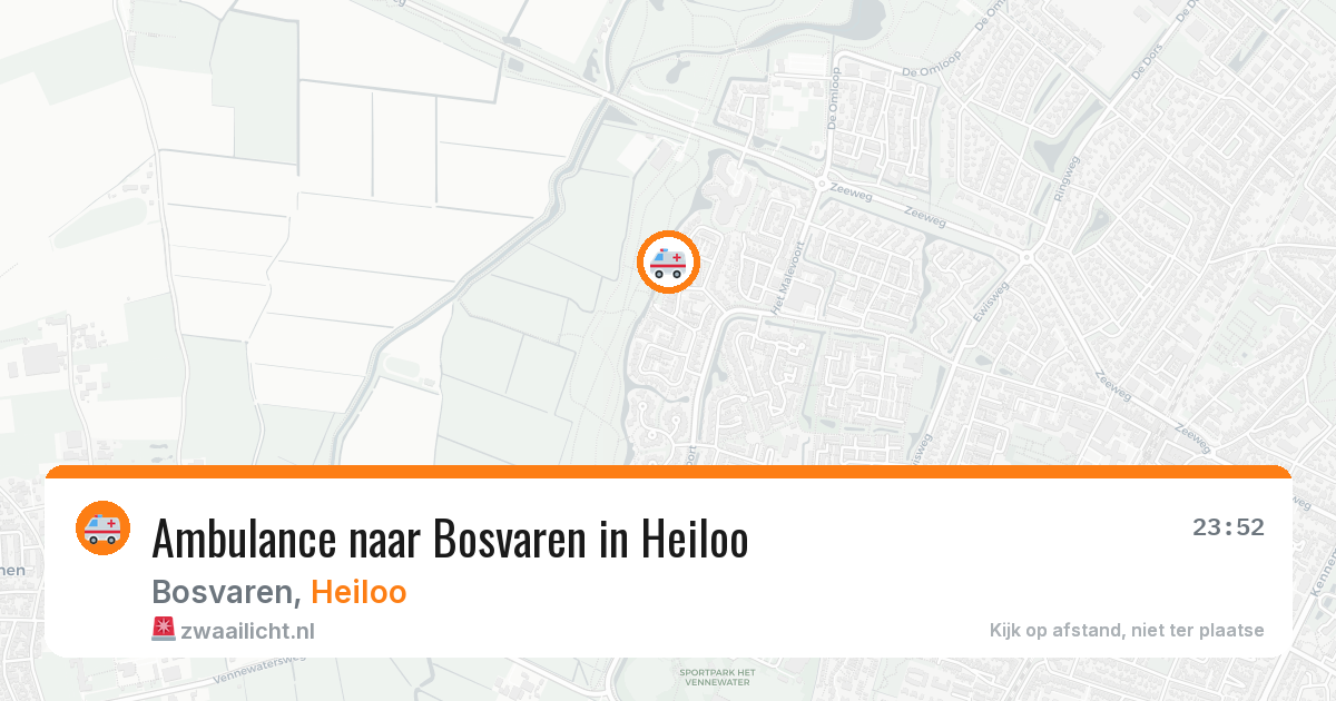 Ambulance naar Bosvaren in Heiloo — 30 mrt 2026