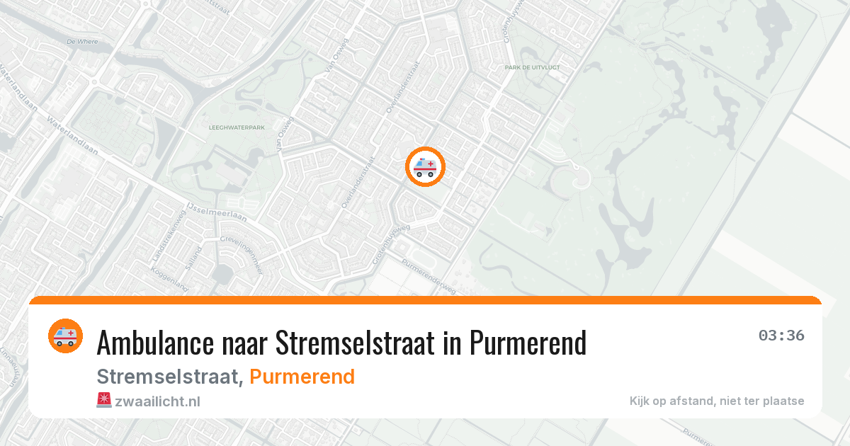 Ambulance naar Stremselstraat in Purmerend — 7 apr 2026