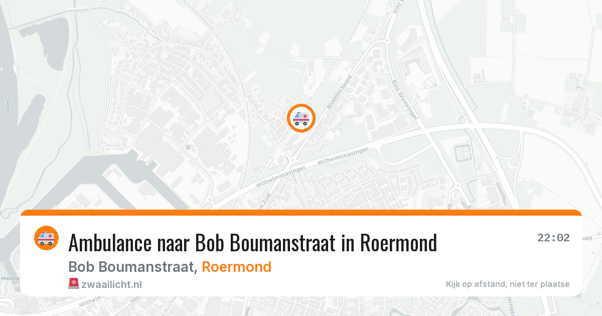 Ambulance naar Bob Boumanstraat in Roermond — 4 mrt 2026