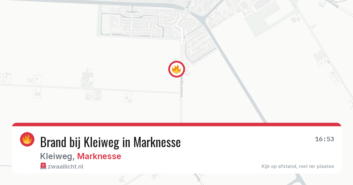 Brand bij Kleiweg in Marknesse — 29 mei 2026