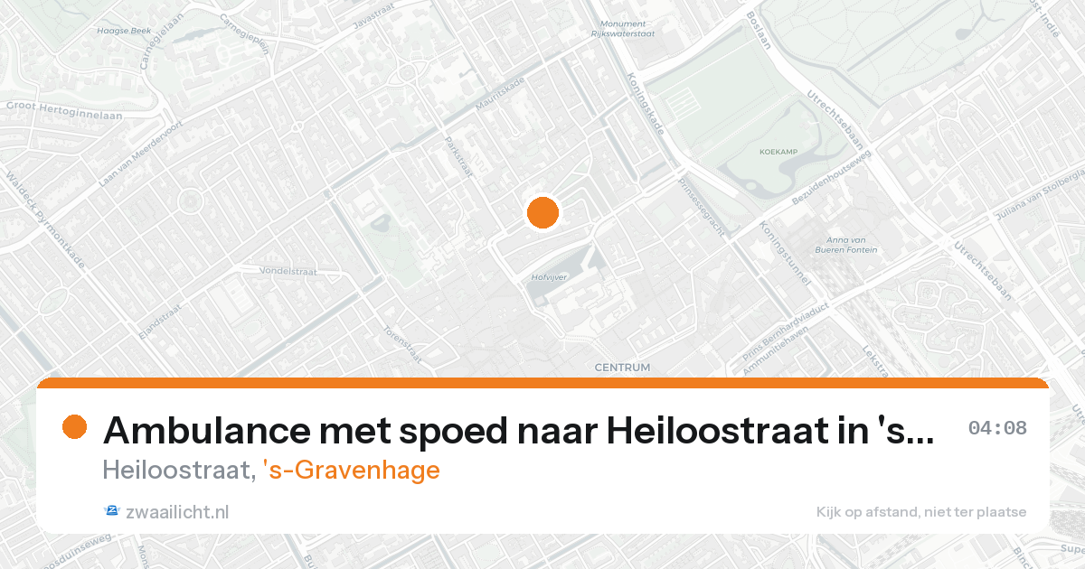 Ambulance met spoed naar Heiloostraat in 's-Gravenhage — 8 feb 2026