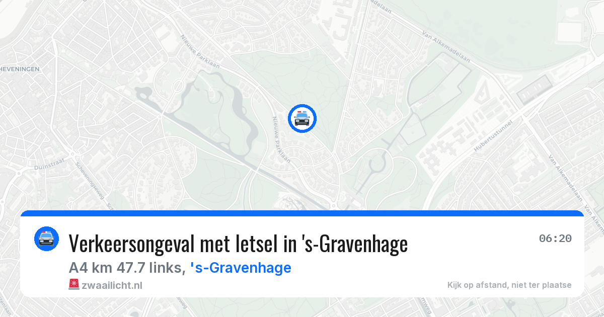 Verkeersongeval met letsel in 's-Gravenhage — 25 mrt 2026
