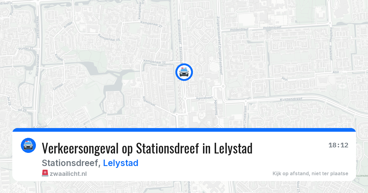 Verkeersongeval op Stationsdreef in Lelystad — 22 mei 2026