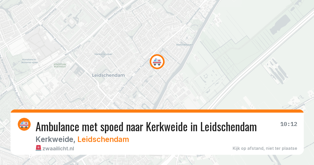 Ambulance met spoed naar Kerkweide in Leidschendam — 2 jul 2026