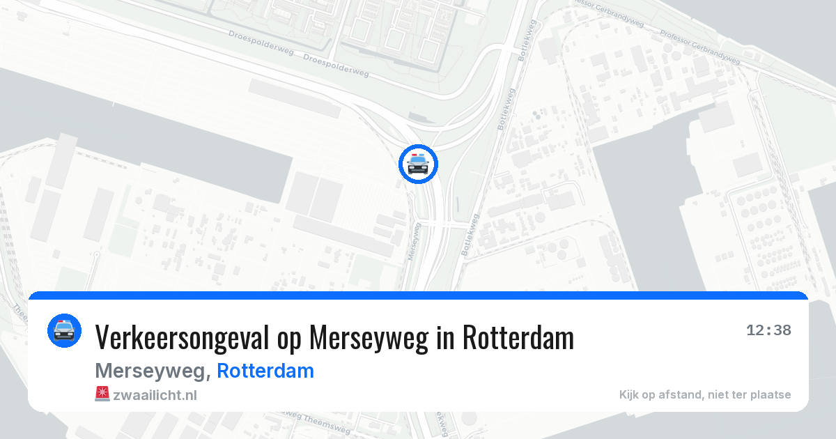 Verkeersongeval op Merseyweg in Rotterdam — 21 apr 2026