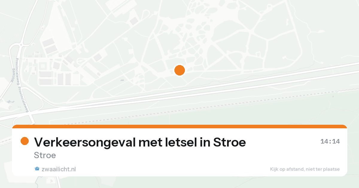 Verkeersongeval met letsel in Stroe — 18 aug 2026