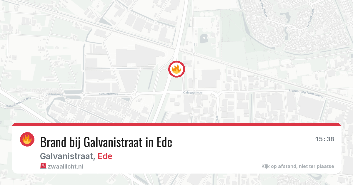Brand bij Galvanistraat in Ede — 1 jul 2026