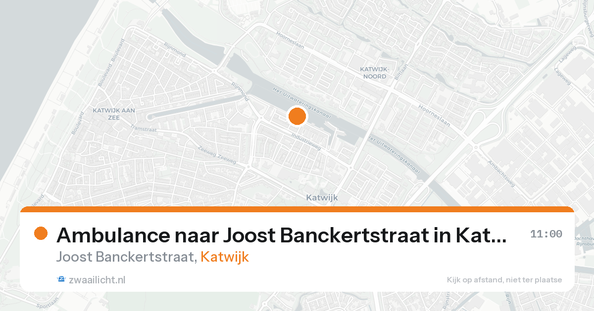 Ambulance naar Joost Banckertstraat in Katwijk — 25 aug 2026