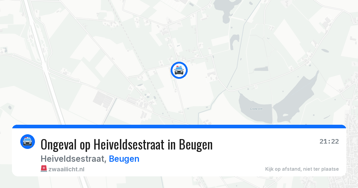 Ongeval op Heiveldsestraat in Beugen — 5 jul 2026