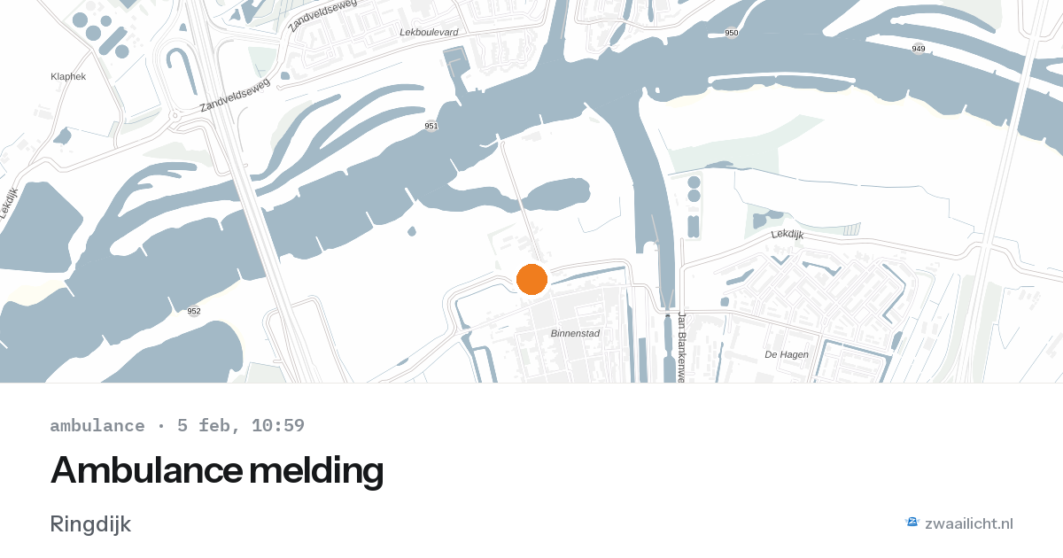 Ambulance melding — 5 feb 2026