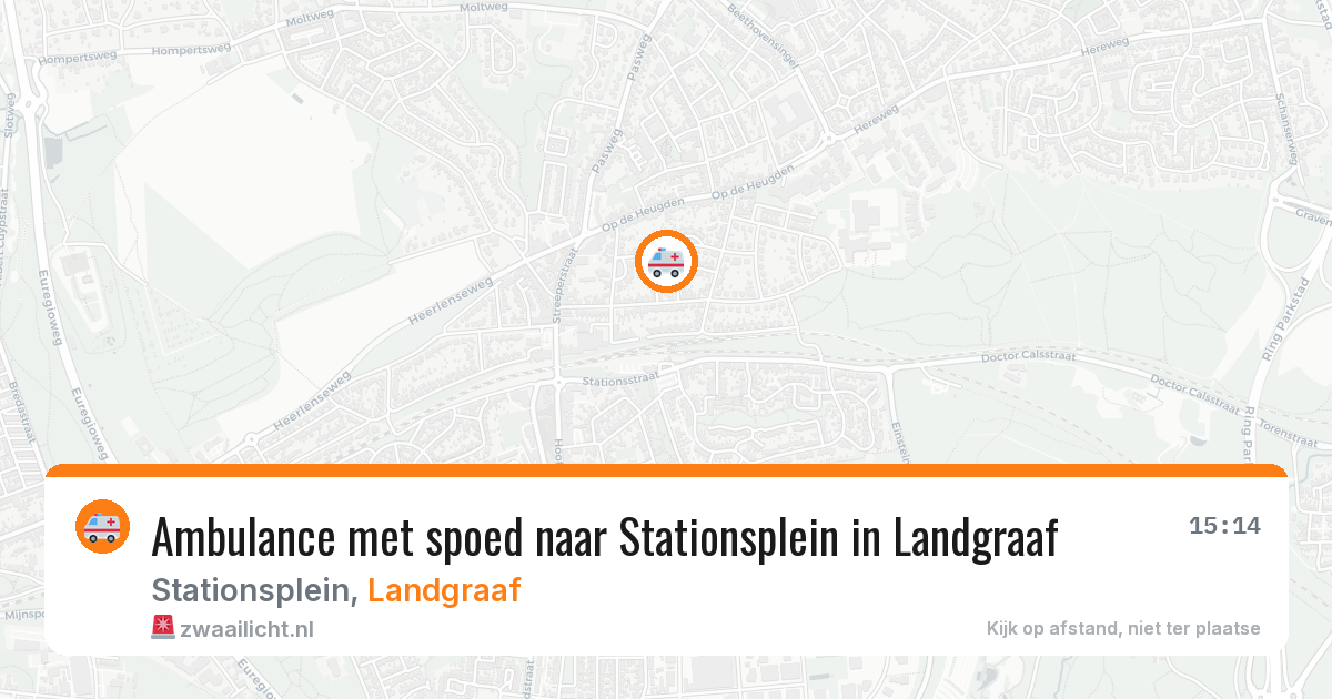 Ambulance met spoed naar Stationsplein in Landgraaf — 18 jun 2026