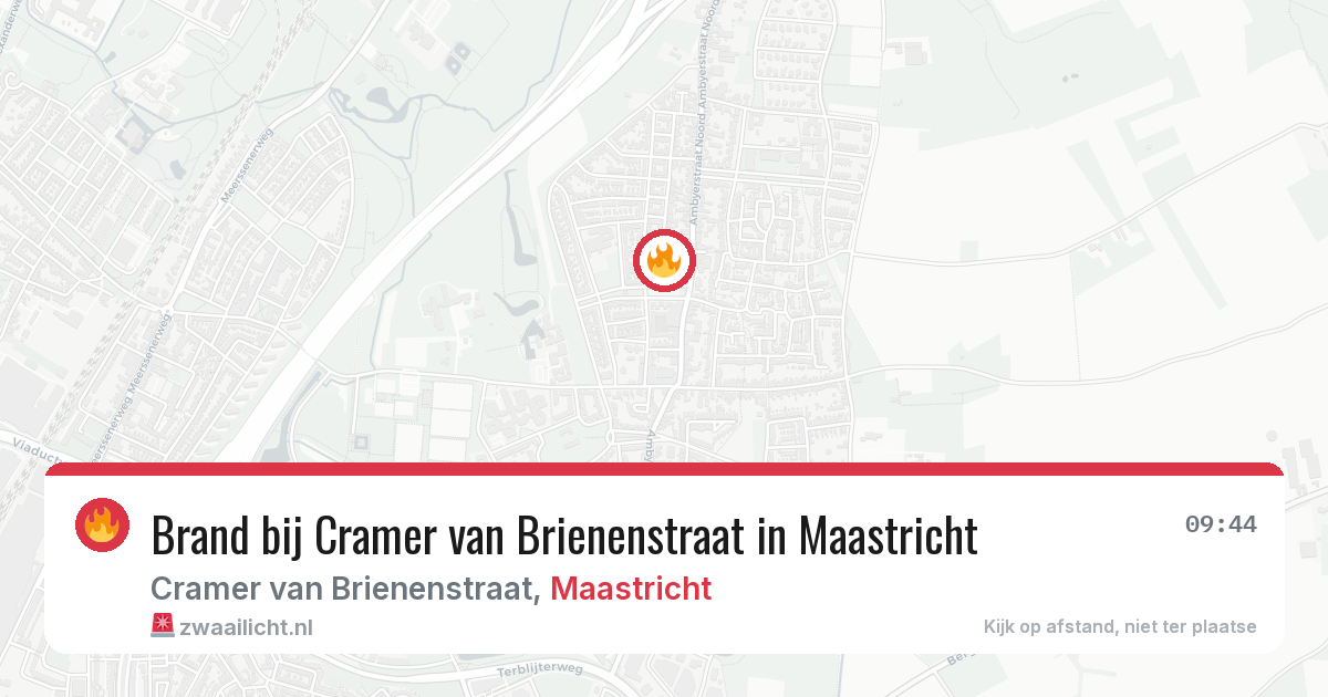 Brand bij Cramer van Brienenstraat in Maastricht — 28 jun 2026