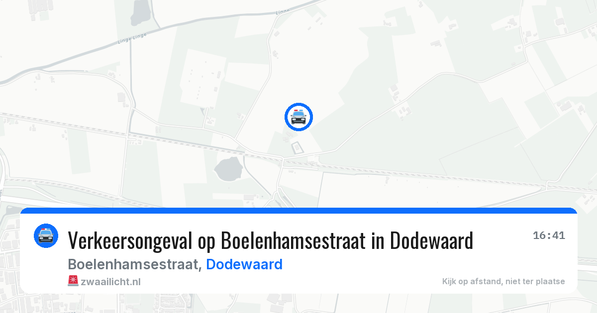Verkeersongeval op Boelenhamsestraat in Dodewaard — 21 apr 2026