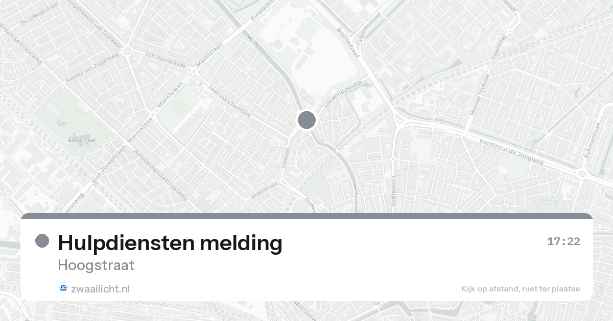 Hulpdiensten melding — 31 jan 2026