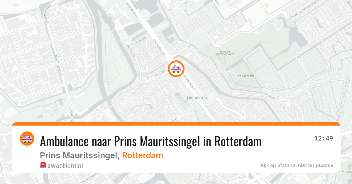 Ambulance naar Prins Mauritssingel in Rotterdam — 22 jun 2026