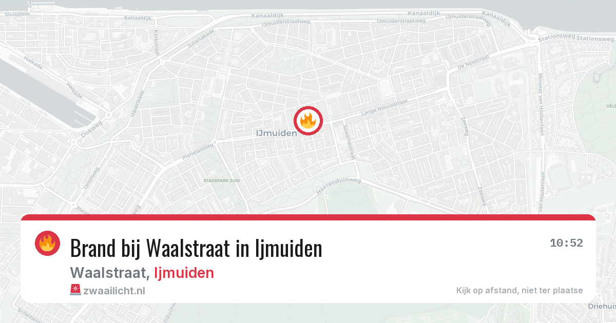 Brand bij Waalstraat in Ijmuiden — 18 jun 2026