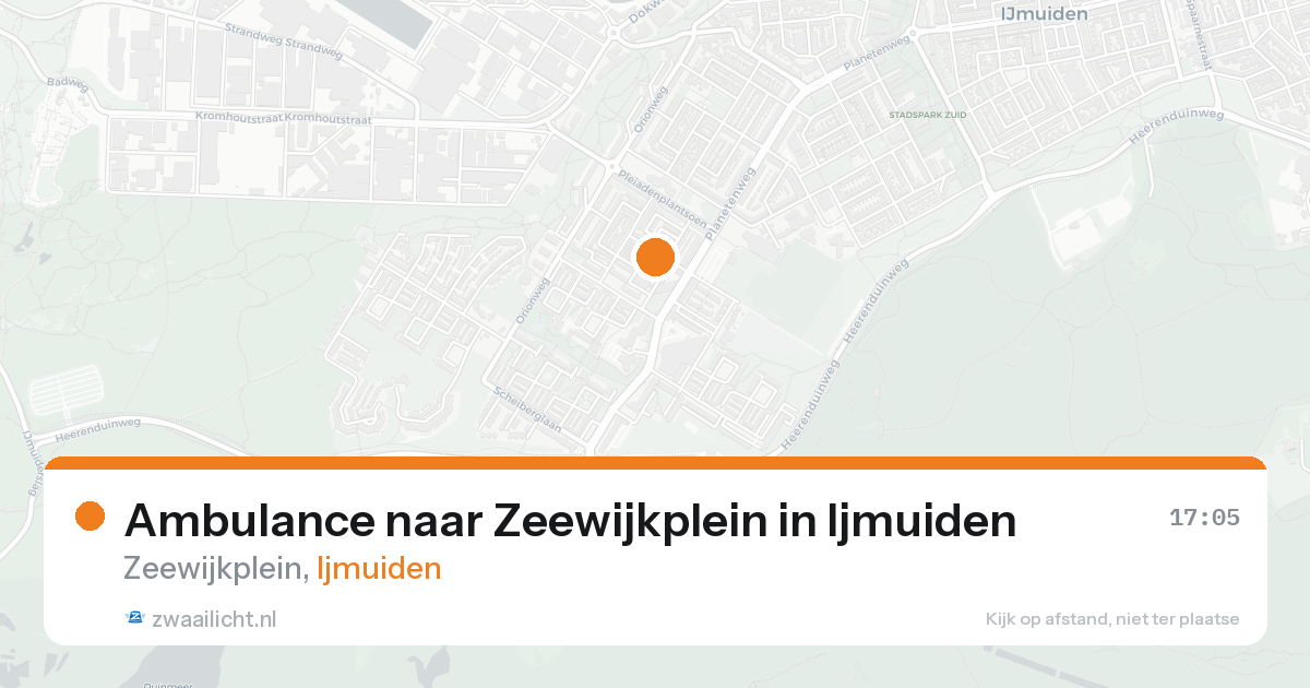 Ambulance naar Zeewijkplein in Ijmuiden — 3 jul 2026
