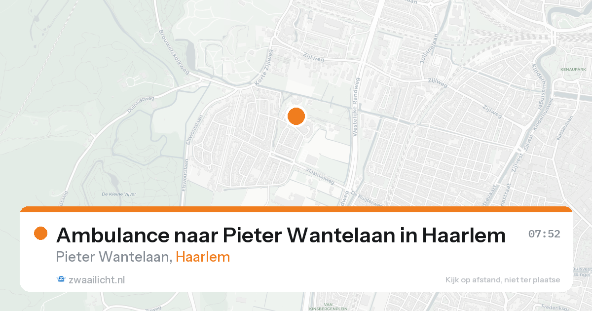 Ambulance naar Pieter Wantelaan in Haarlem — 17 mei 2026