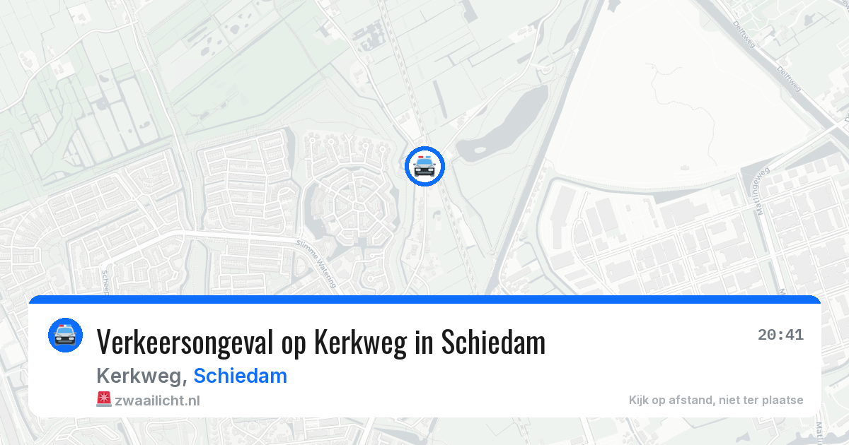 Verkeersongeval op Kerkweg in Schiedam — 14 jul 2026