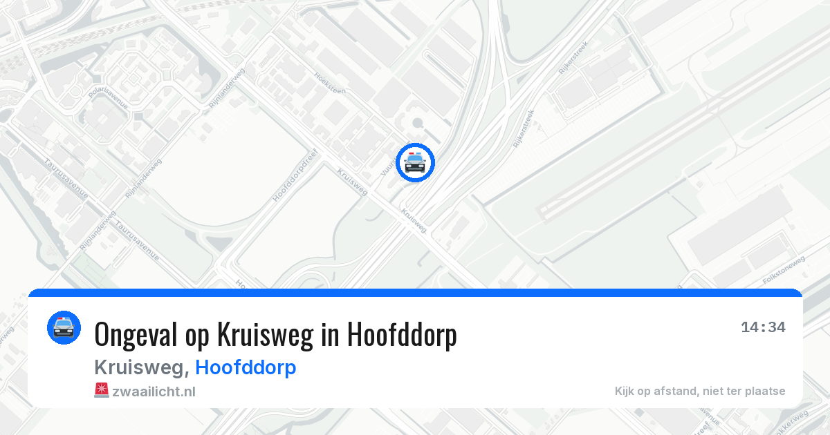 Ongeval op Kruisweg in Hoofddorp — 13 apr 2026