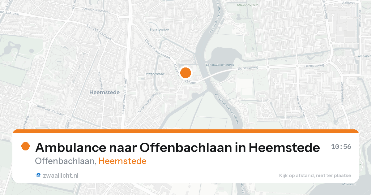 Ambulance naar Offenbachlaan in Heemstede — 26 mei 2026