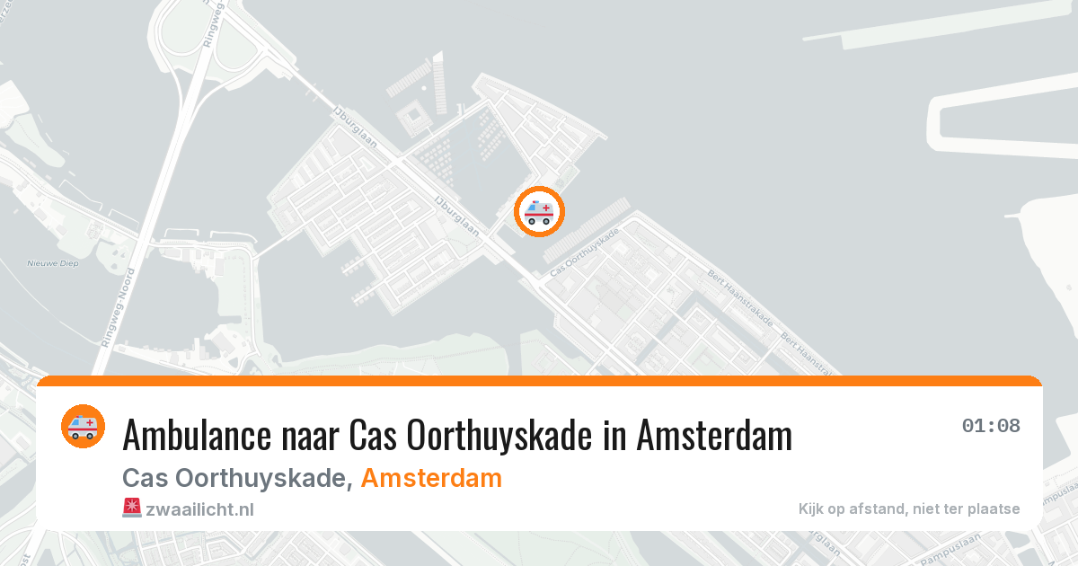 Ambulance naar Cas Oorthuyskade in Amsterdam — 1 jul 2026