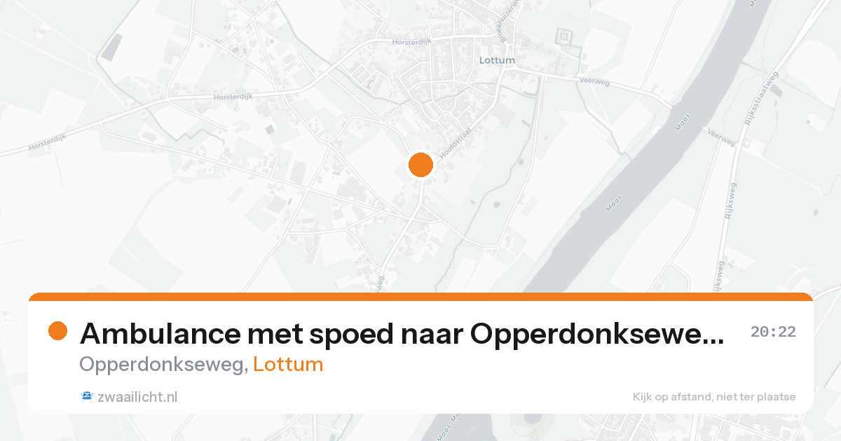 Ambulance met spoed naar Opperdonkseweg in Lottum — 1 aug 2026